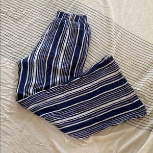 Striped Wide Leg Flowy Pants